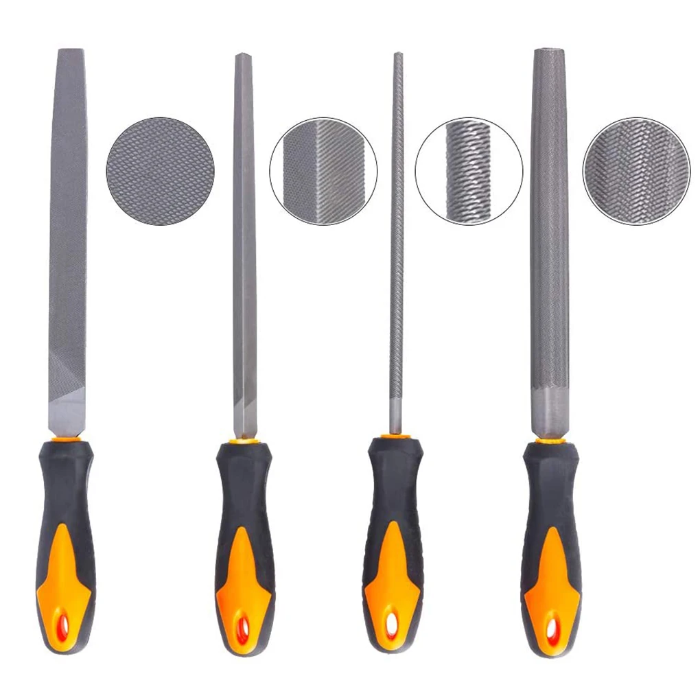 

17 Pcs File Kit Rubber Carbon Steel Handle Rasp Set Metal Wood Glass Ceramic Polishing Tool