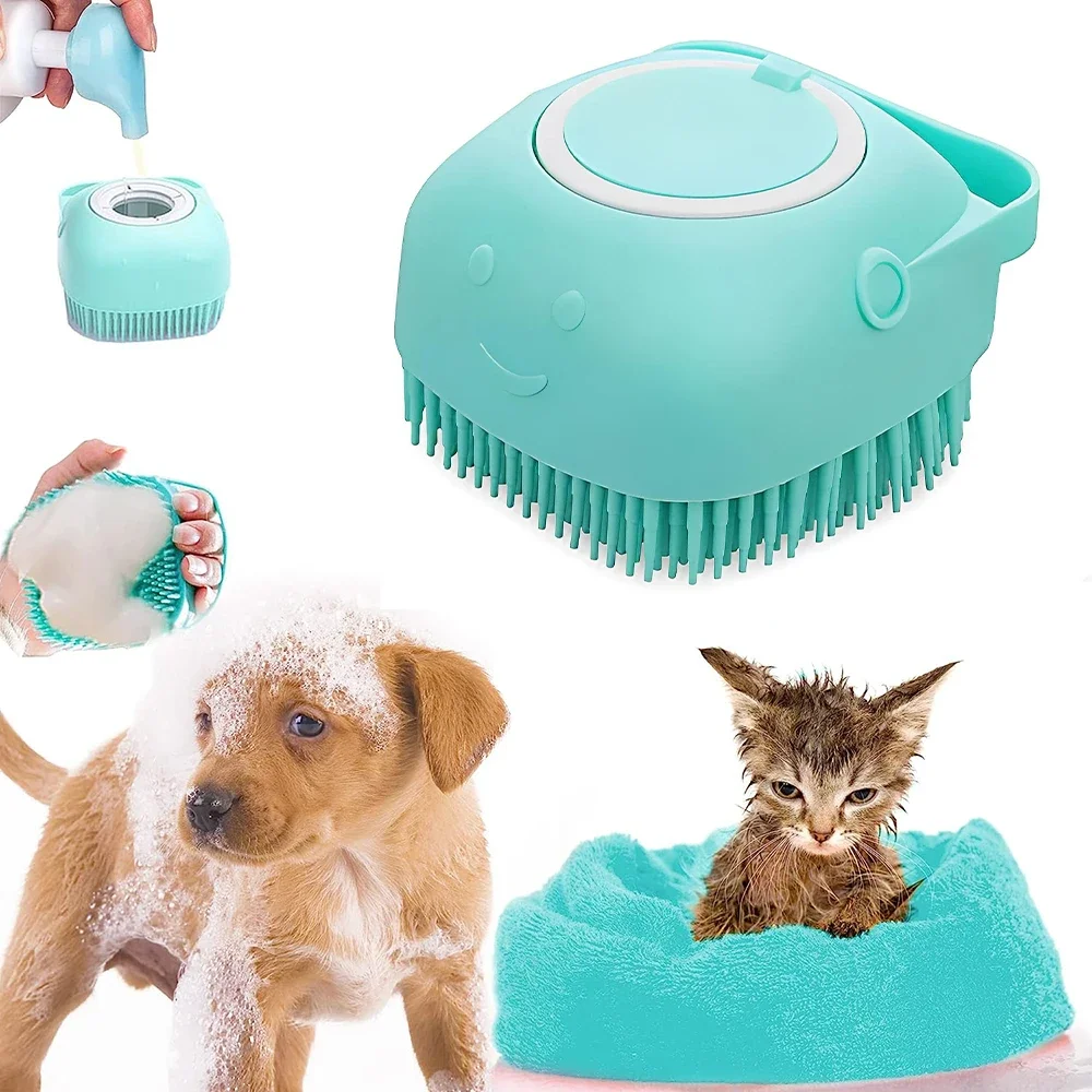 Силиконовая щетка для мытья собак, кошек и собак | AliExpress