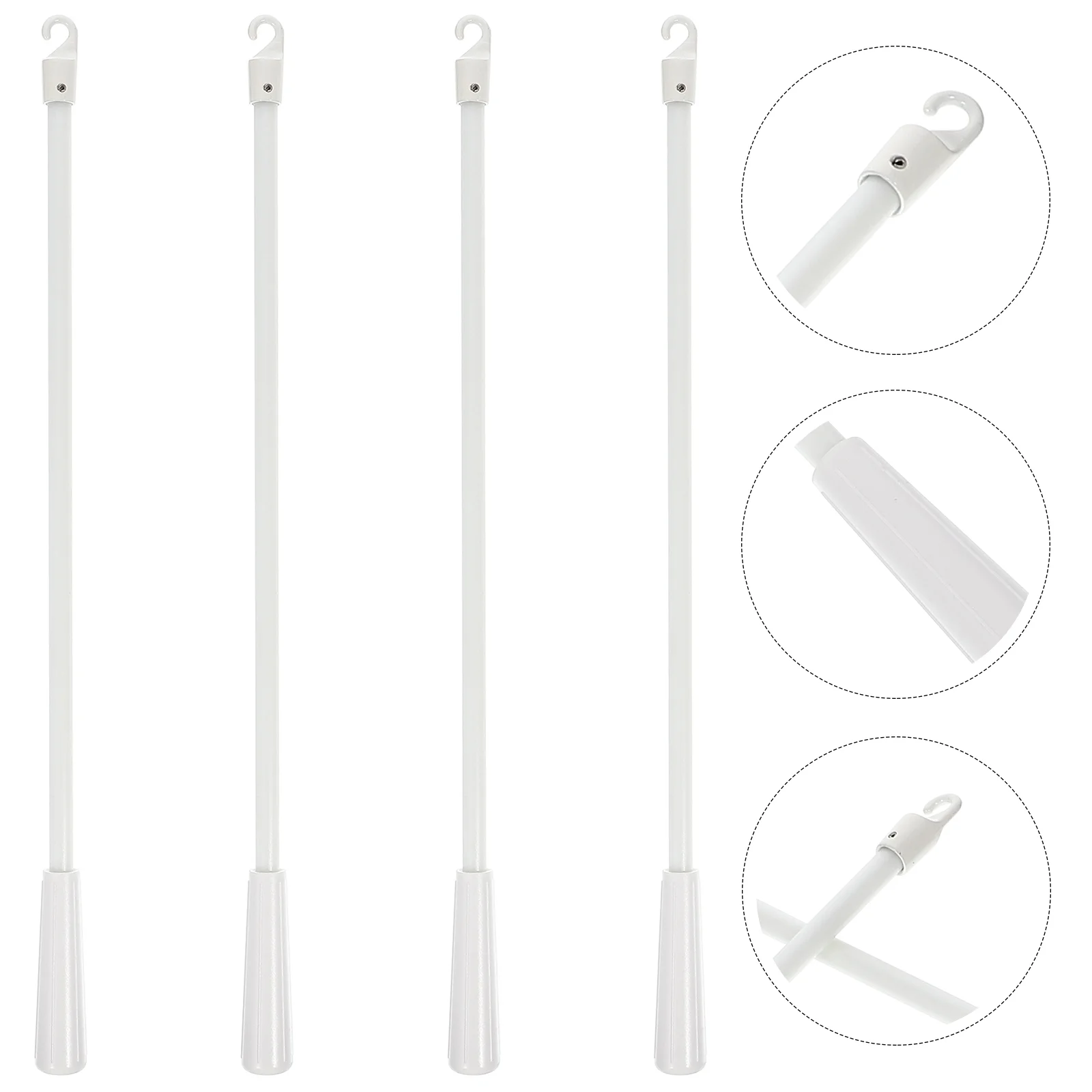 

4pcs Drapery Wands Vertical Blinds Rods Blind Tilt Rods Vertical Blinds Replacement Parts