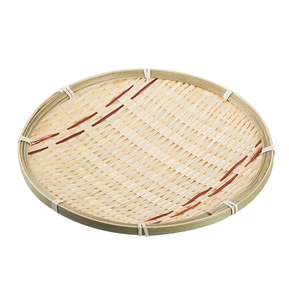 

Dried Fruit Tray Desktop Candy Tray Bamboo Snack Storage Dish Exquisite Plate