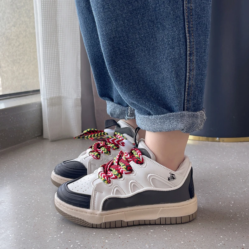 

Детские кроссовки для мальчиков и девочек, модная обувь на плоской подошве, уличные спортивные коньки, кроссовки для детей, весна 2022