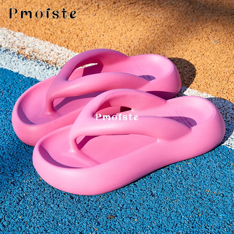 Women's Summer Flip-flops Platform Soft Shoes for Women Comfortable Cloud Slippers Outdoor Fashion Slides Bathroom Non-slip
