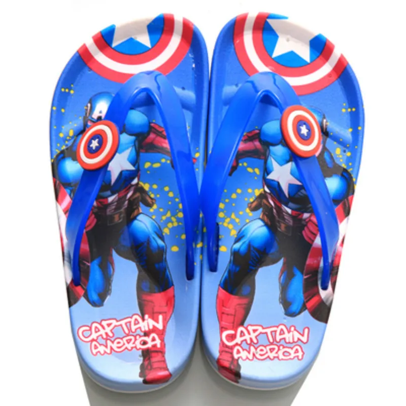 Boys Summer Shoes Children Sandals Cartoon Slippers Fashion Spiderman McQueen Beach Flips Flops Girls Flat Sandals Shower Slides images - 6