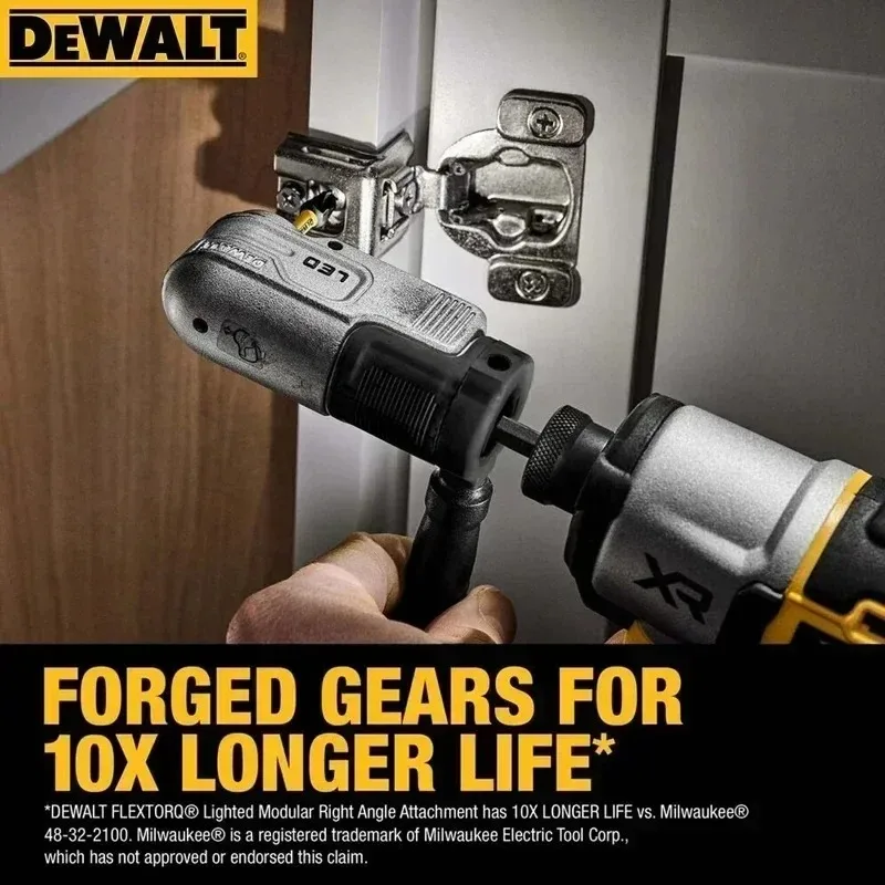 Фото DEWALT DWALRAFT FLEXTORQ ®   Прямоугольная насадка с подсветкой — светодиод с зарядкой через USB, для аккумуляторных дрелей, ремонта Dark-Space №2