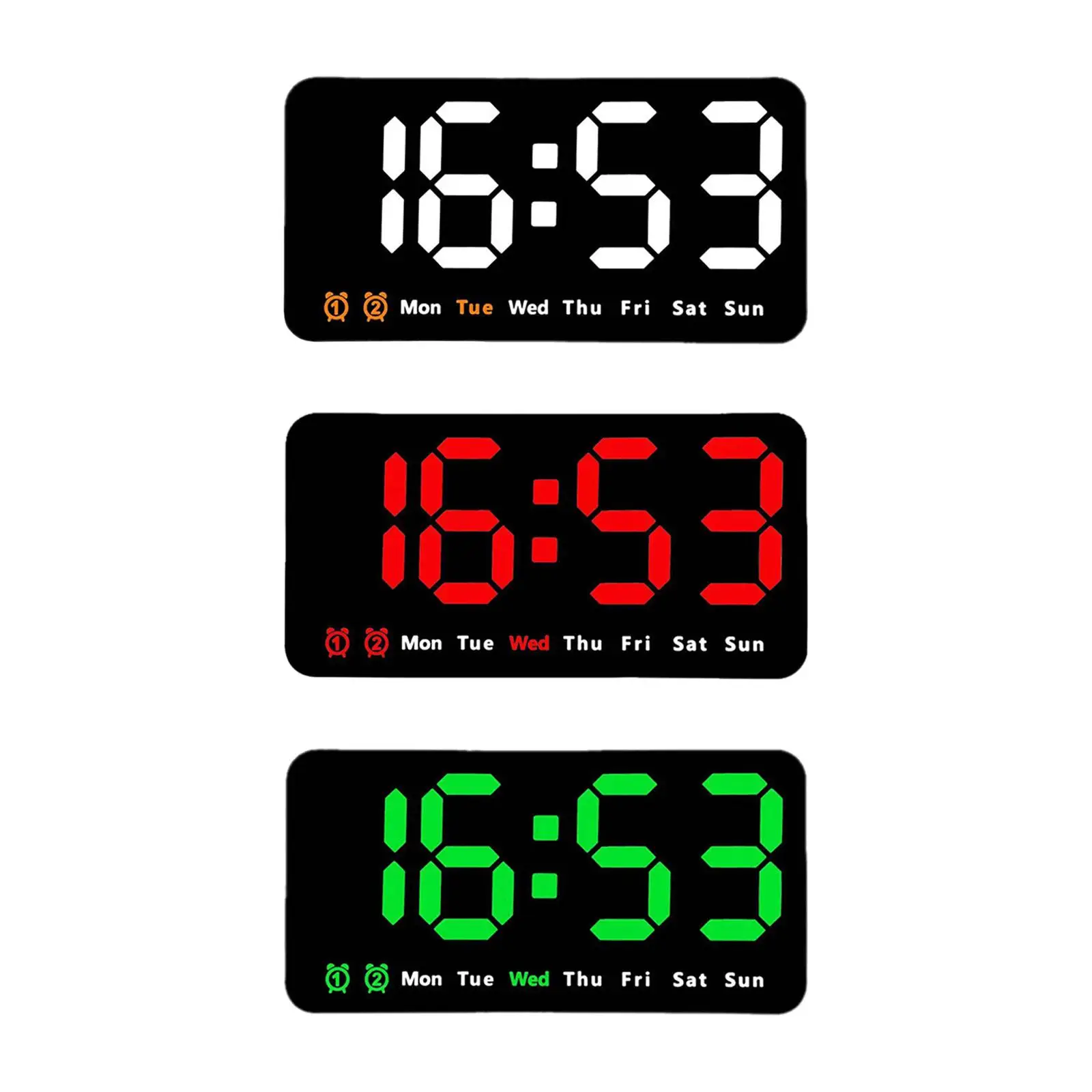 Desk Wall Clock Digital Clock For Bedroom Teens Beside