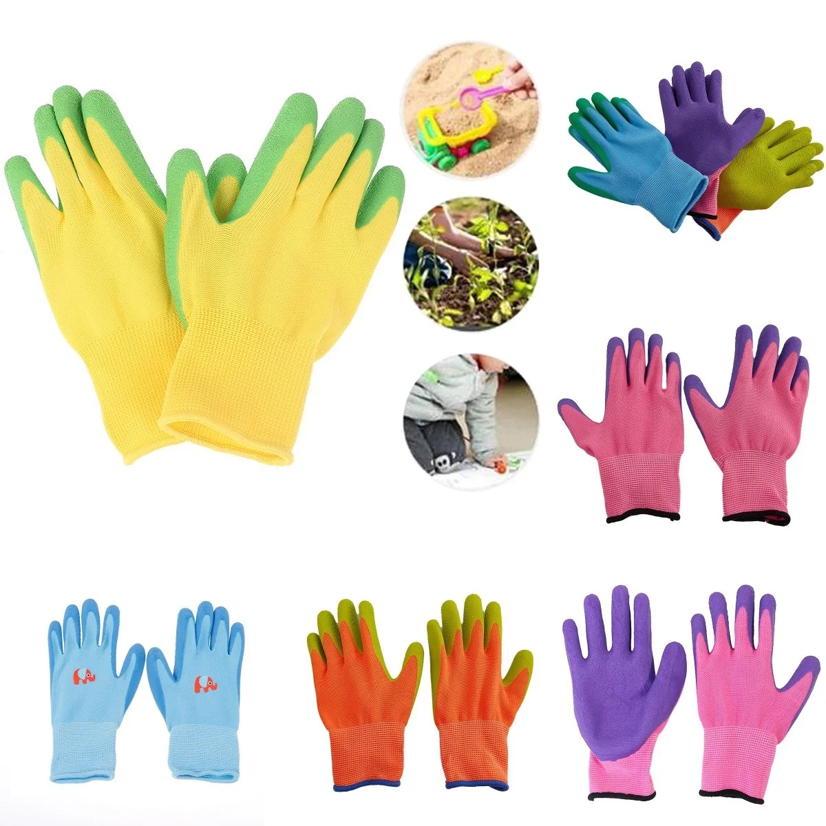 

Детские защитные перчатки, прочные водонепроницаемые садовые перчатки с защитой от укусов и ракушек, защитные приспособления для посадки и...
