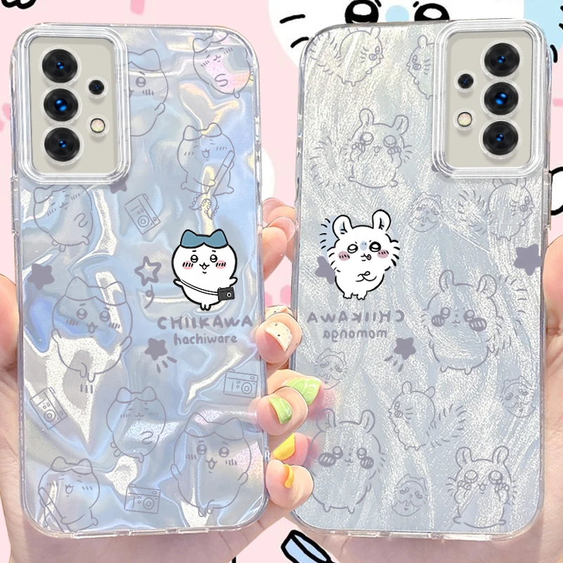 Чехол C-Chiikawas Camlet для Samsung Galaxy S24 S23 Ultra Plus S21 FE A73 A72 A71 A54 A53 A52 A51 A50 A34 A33 A32 4G 5G Cover