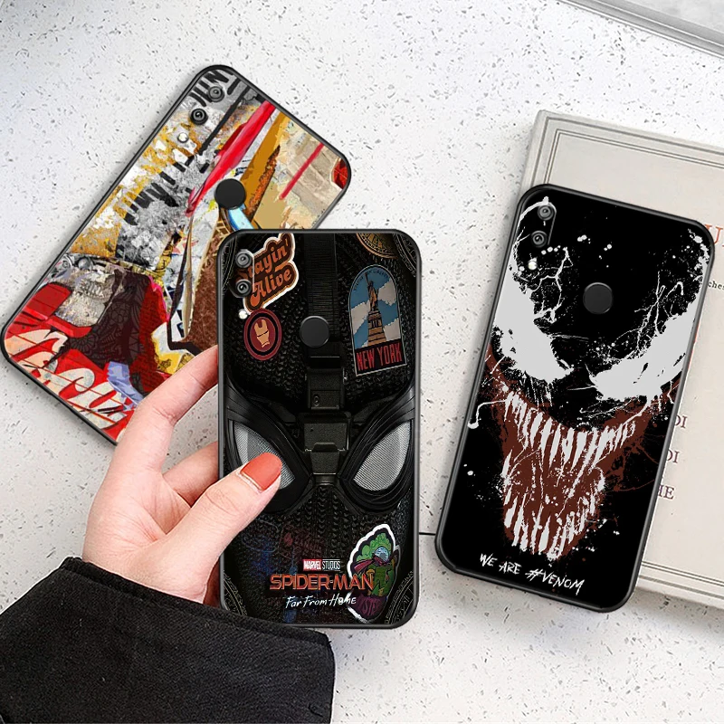 

Spiderman Iron Man Venom Phone Case For Huawei Y9 Prime Y9 2019 Y9A Shockproof Carcasa Cases Shell Full Protection Coque
