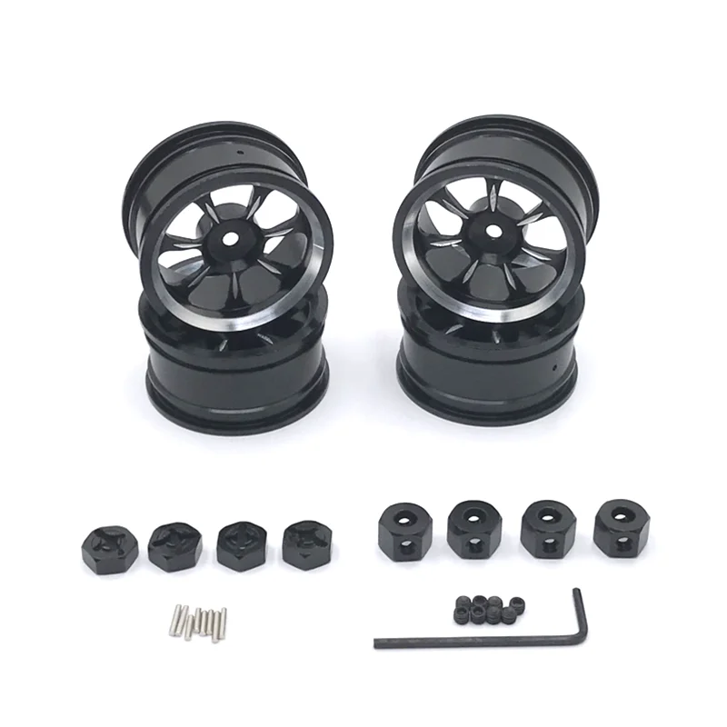 Metal Upgrade 52mm Wheels For WLtoys WPL MN LC 1/12 1/14 1/16 1/18 RC Car Parts enlarge