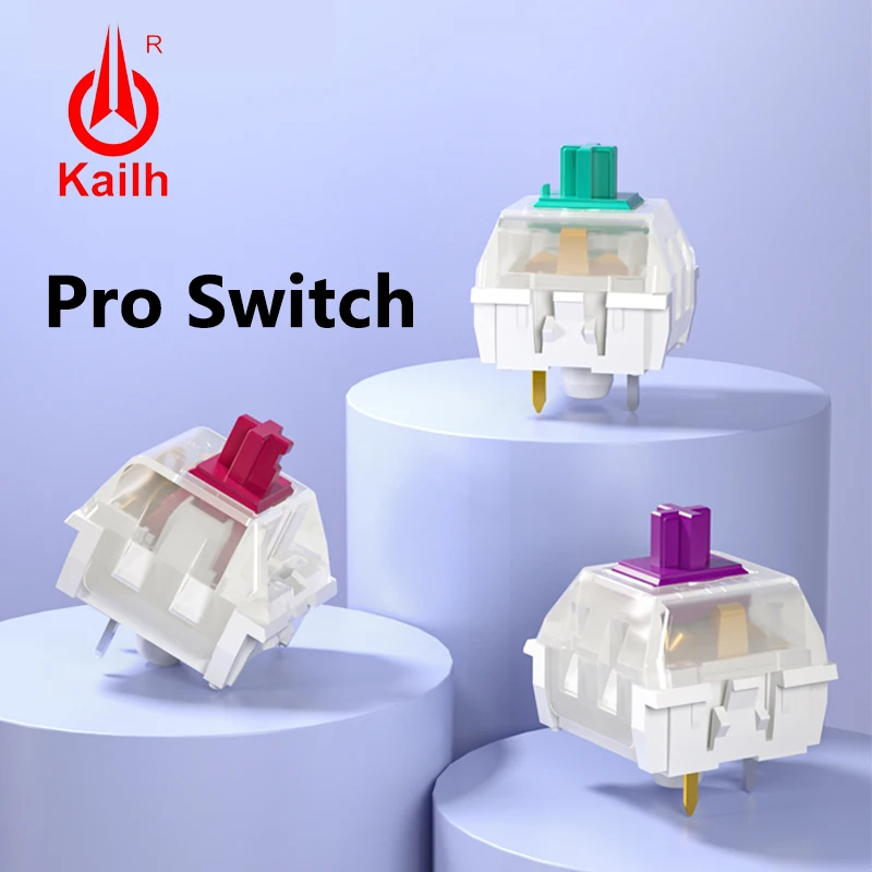 

Kailh Pro линейный кличный тактильный переключатель Pro красный фиолетовый зеленый для механической клавиатуры 5-контактный переключатель горячей замены подходит для GK61 GMK67