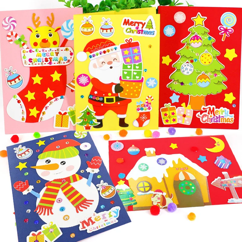 NEW christmas decoration house crafts card arts diy toys Puzzle kids educational for children's girl/boy gift | Игрушки и хобби