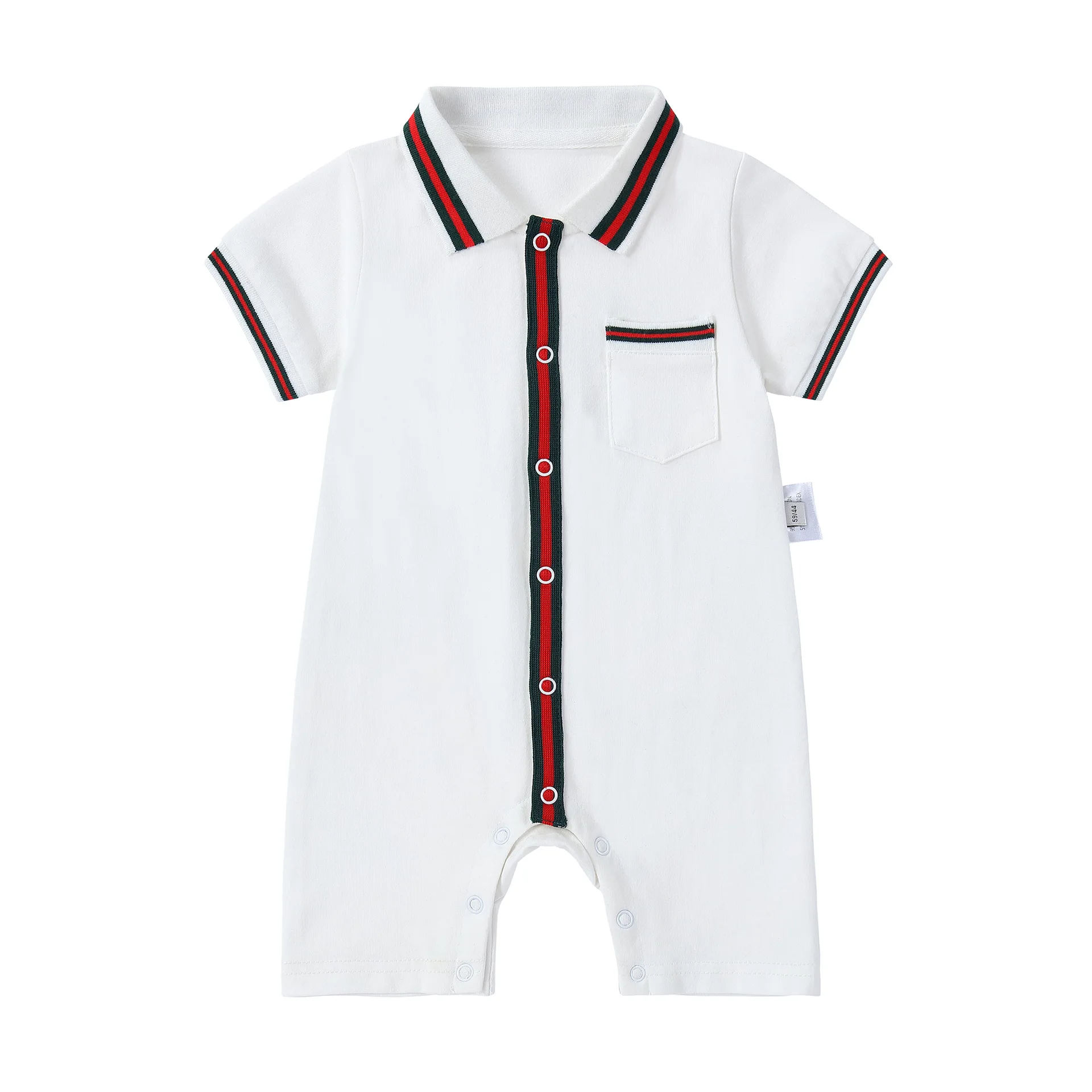 

Fashion brand style newborn baby clothes Lapel Casual Gentleman Boys and Girls Romper