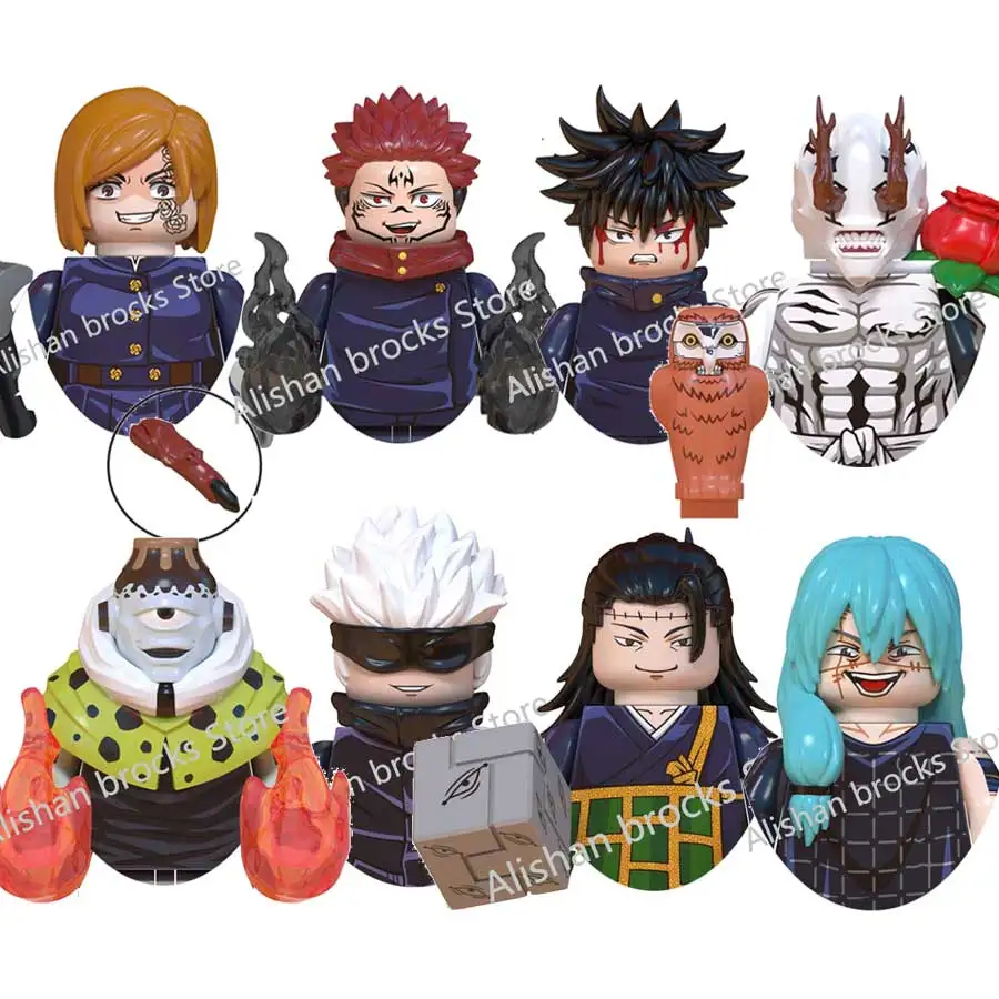 

Кубики WM WM6139, игрушки-фигурки героев Юджи Мегуми, годжо, Сатору, гето, рого, махито, ханао