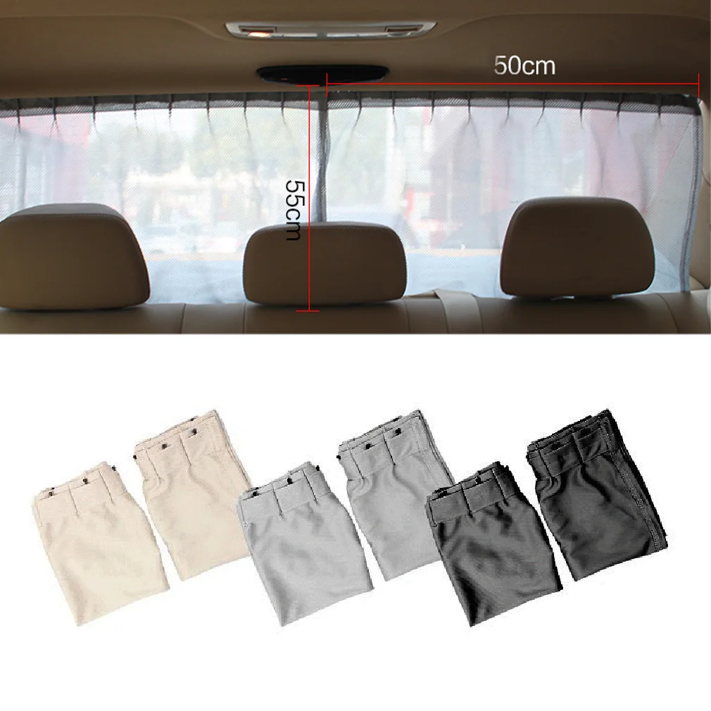 Автомобильные занавески 50S из хлопчатобумажной ткани на боковые окна автомобиля