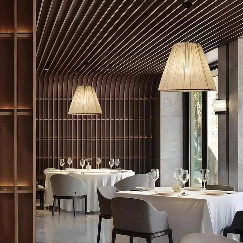 Современный китайский тканевый подвесной светильник освещение в стиле ретро