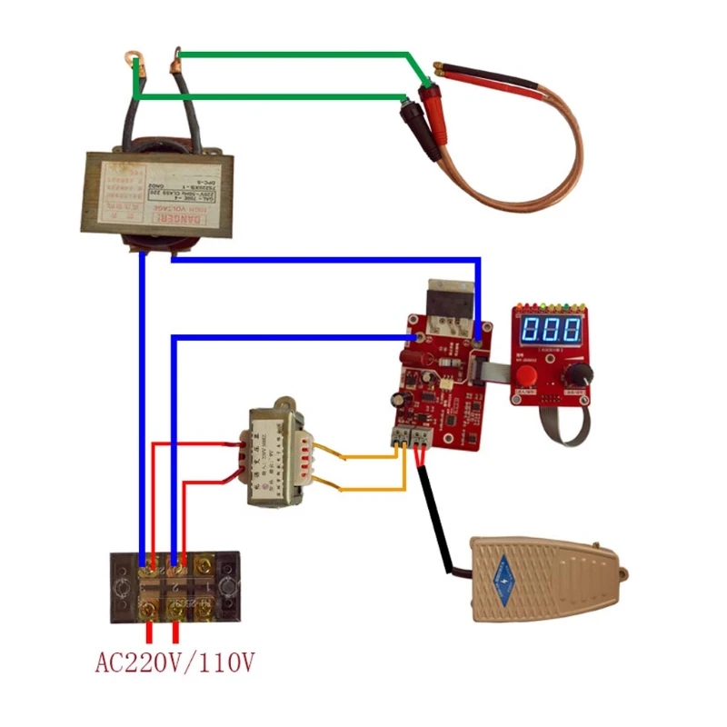 

L1EE 40A/100A Spot Welding Machine Control Board Single Battery Battery Pack Welding Prevent Damage to the Circuit Board
