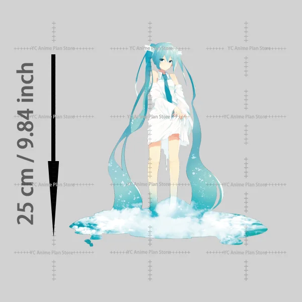 Фото Наклейки Kawaii Hatsune Miku для одежды, индивидуальные нашивки, самоклеящиеся полоски для детей, аппликации, термотрансферные наклейки №3