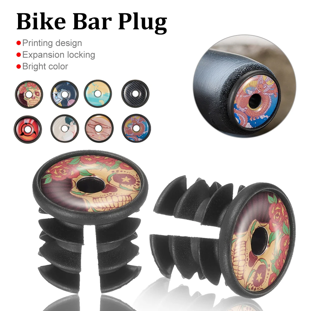 

Bike Handlebar End Plugs MTB Road Bike Expansion Handlebar Plug End Cap Fashion Bicycle Grip Bar End Stopper Cycling Accessories