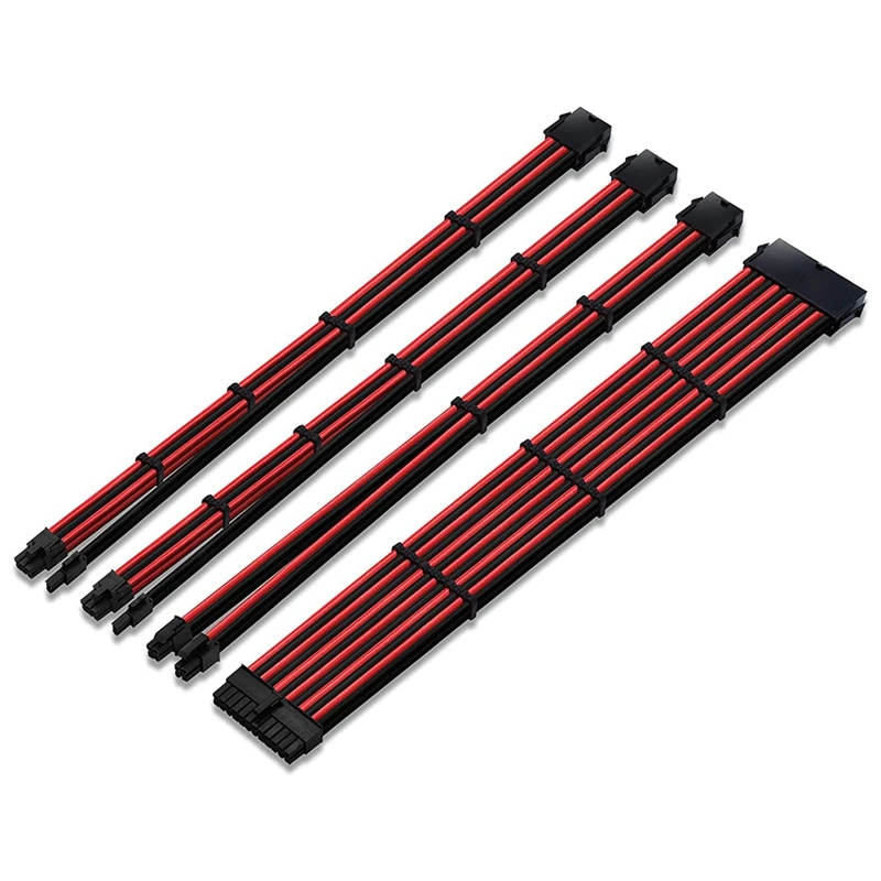 

PCI-E Extension Cord 24-Pin 8-Pin (4+4) M/B 8-Pin (6+2) Power Cord Extension Cord Braided Network Cable For Motherboard