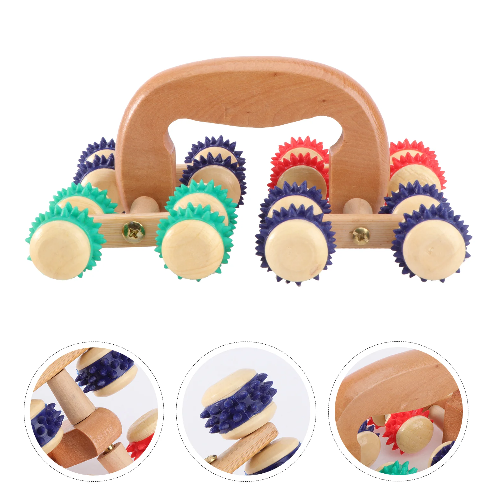 

1pc Muscle Roller Manual Back Roller Wheels Back Scratcher Back Roller