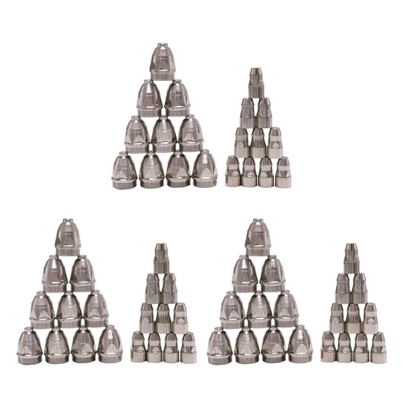 

Фонарь плазменной резки NEW-60Pcs P80, Расходная Резка CNC 80A P80, наконечник плазменфонарь, сопло электрода