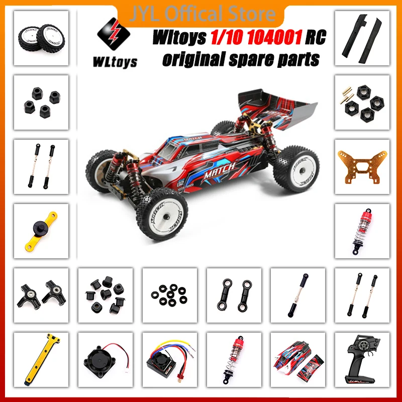 

Wltoys 104001 RC Car Spare Parts Arm Steering Cup C Seat Remote Control Pull Rod Tire Shock Absorber Receiving Car Accessories