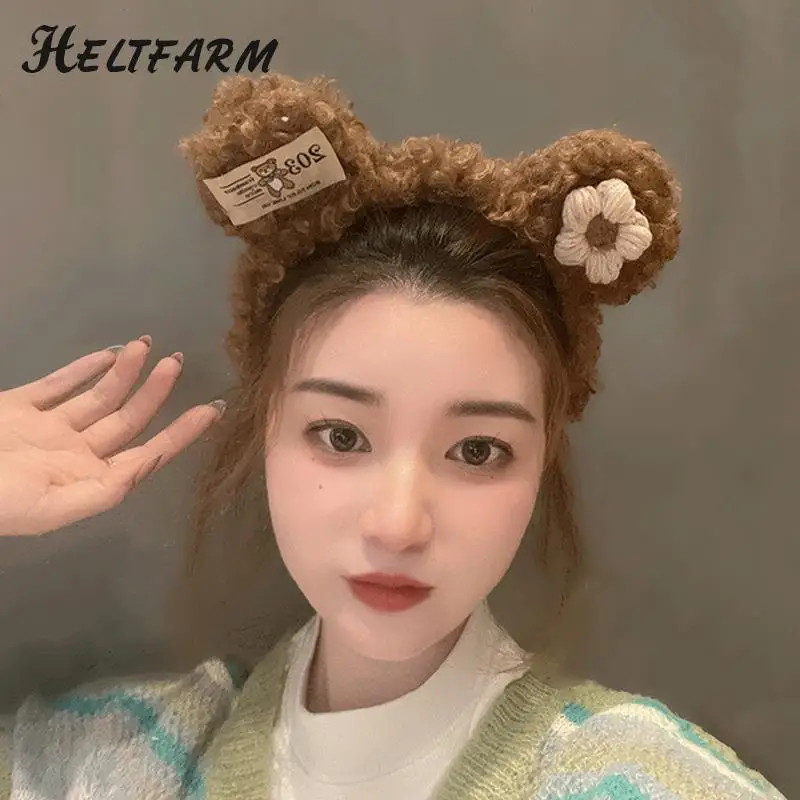 

Furry Cat Ears Headwear Bows Adorn With Bells Sweet Lamb Ears Headband With Bowknot Cosplay Headpiece Party Supplies
