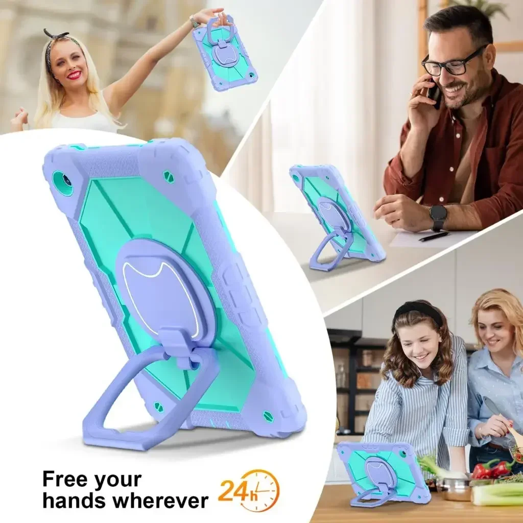 Фото Противоударный чехол для Samsung Galaxy Tab A9 8,7 дюйма, 2023, чехол A9 Plus 11 дюймов, SM-X110 X210 X216B A8 10,5 дюйма X200 X205 A7 Lite T220 T225 №5