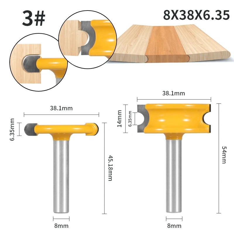 

Фрезы YUSUN T-образные для дерева 2шт