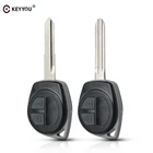 Чехол для дистанционного ключа KEYYOU 10X с 2 кнопками, чехол с кнопочной панелью для Suzuki Igins Alto SX4 Vauxhall Agila 2005-2010