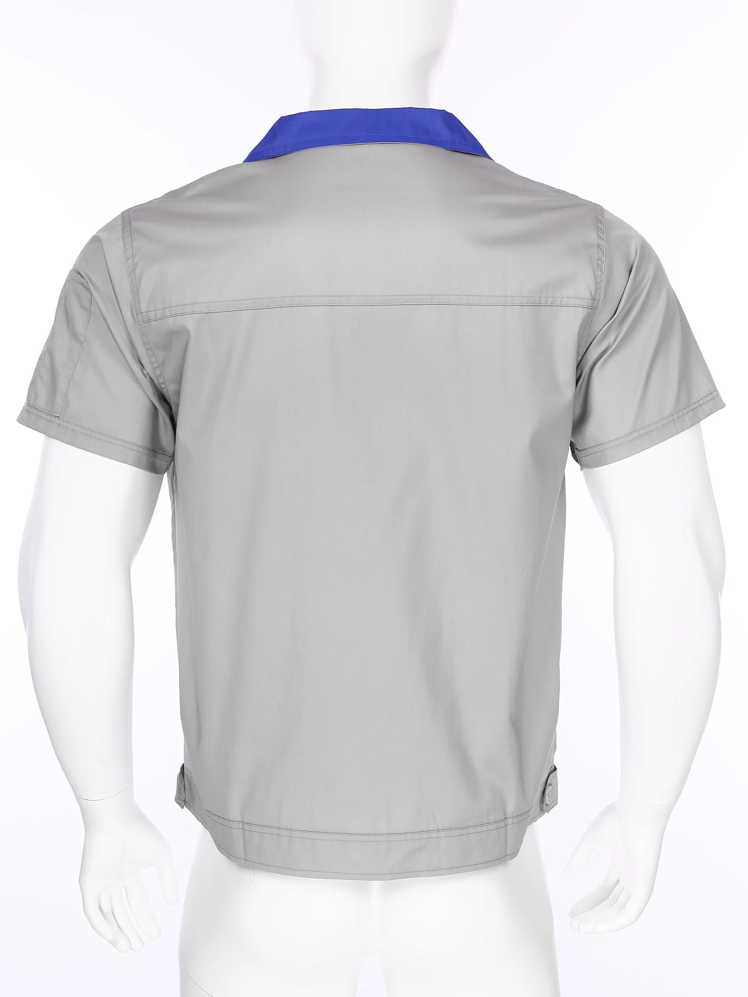 Мужская фабричная рубашка для мастерской Униформа с коротким рукавом и отложным