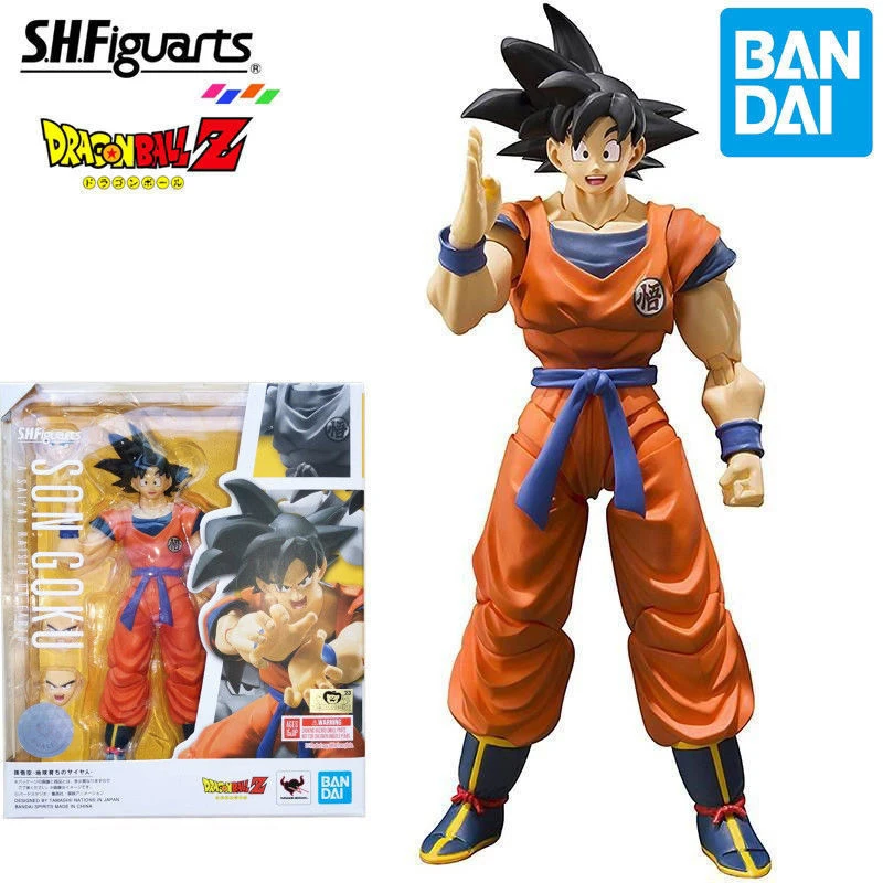 Bandai เดิม Dragon Ball Z Super Saiyan Full Power Son Goku S.H.Figuarts PVC รูปอะนิเมะรุ่นของเล่นของขวัญของเล่นเด็ก