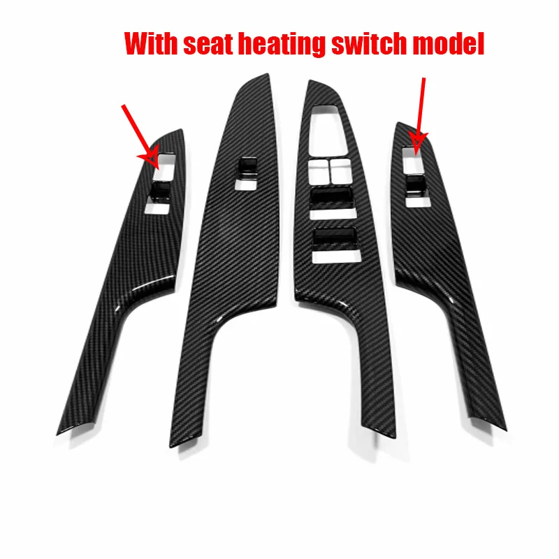 

LHD для Hyundai Tucson 2015 2016 2017 2018 2019 2020 ABS углеволоконный автомобильный дверь подлокотник окно переключатель кнопка подъемная Панель рамка