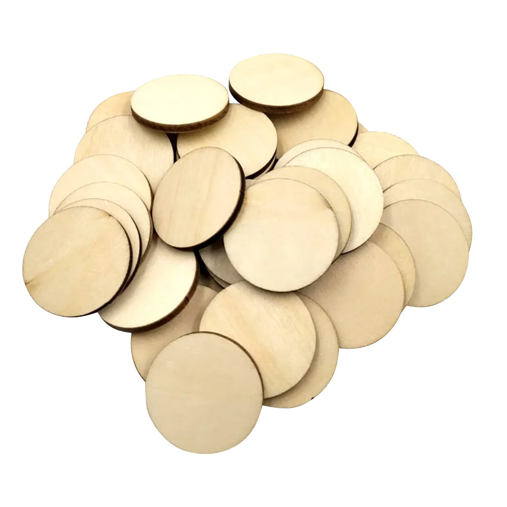 

100Pcs Unfinished Slices Xmas Hanging Pendant Christmas Tree Hanging Centerpieces Slice Pendant