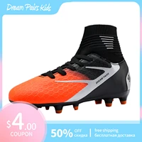 dream pairs kids boys girls soccer football cleats shoes light weight soft comfortable rubber molded cleats soccer shoes spikes