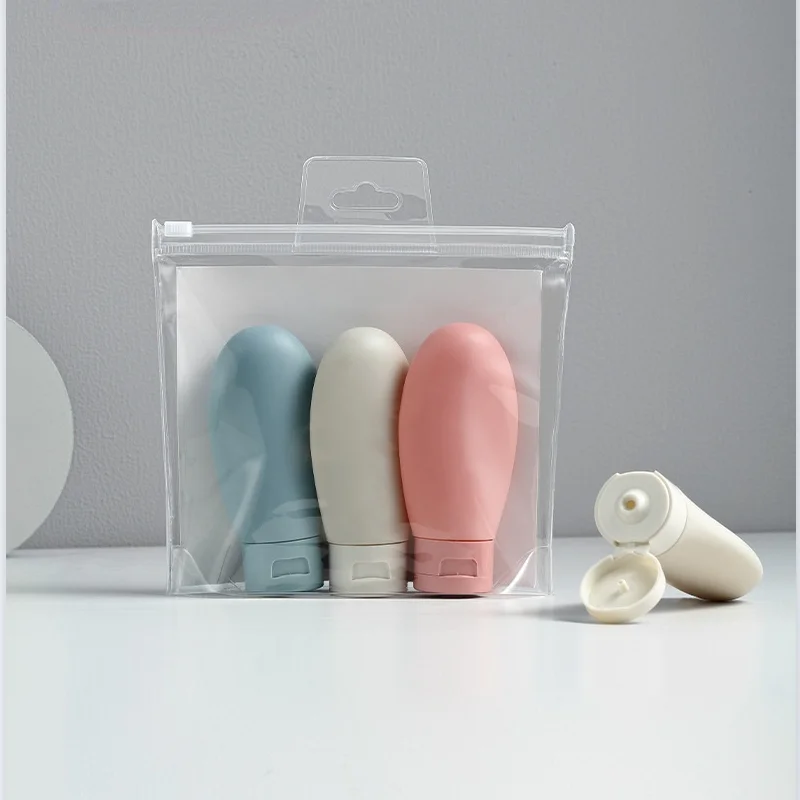 

Cosmetic sub-bottling Set Travel extrusion hose lotion bottle 60ml*3