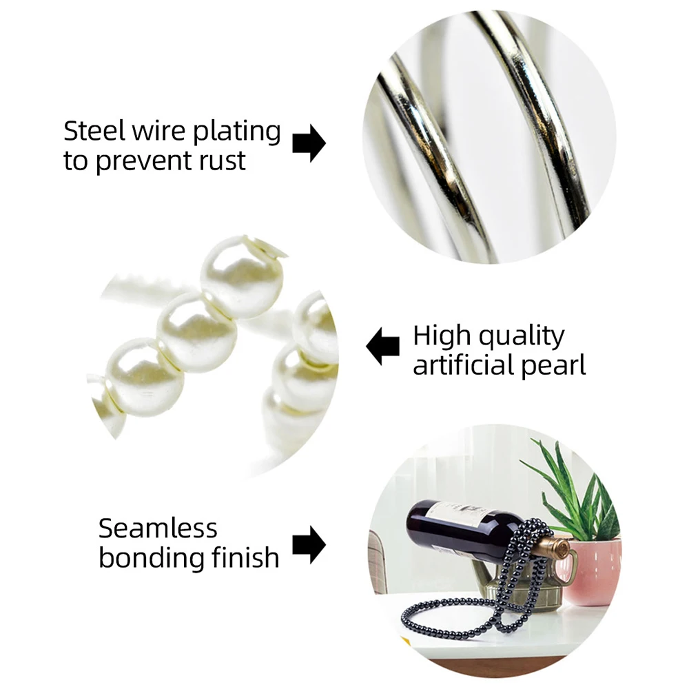 Andralyn новый держатель для бутылок вина с цирконом и бусинами