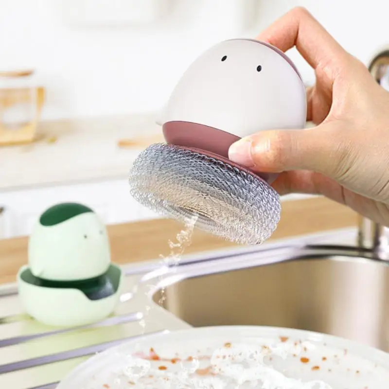 

Portable Pot Brush Ball Octopus Type Wash Pot Brush Household Kitchen Utensils Gas Cooker Press Out Liquid Do Not Hurt Hands