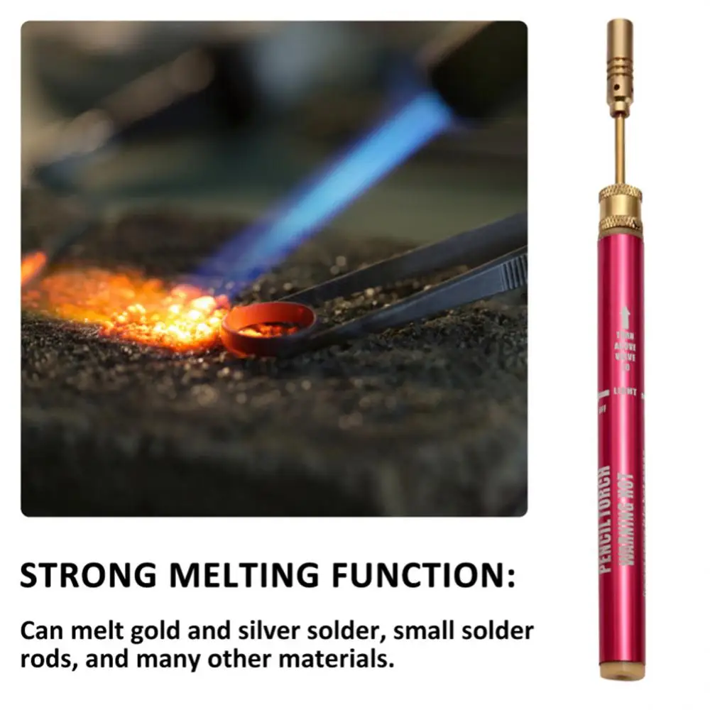 

Mini Gas Blow Torch Gun Butane Solder Iron Cordless Welding Pen Burner Jewelry Repair Tires Optical Repair Tool Blow Torch