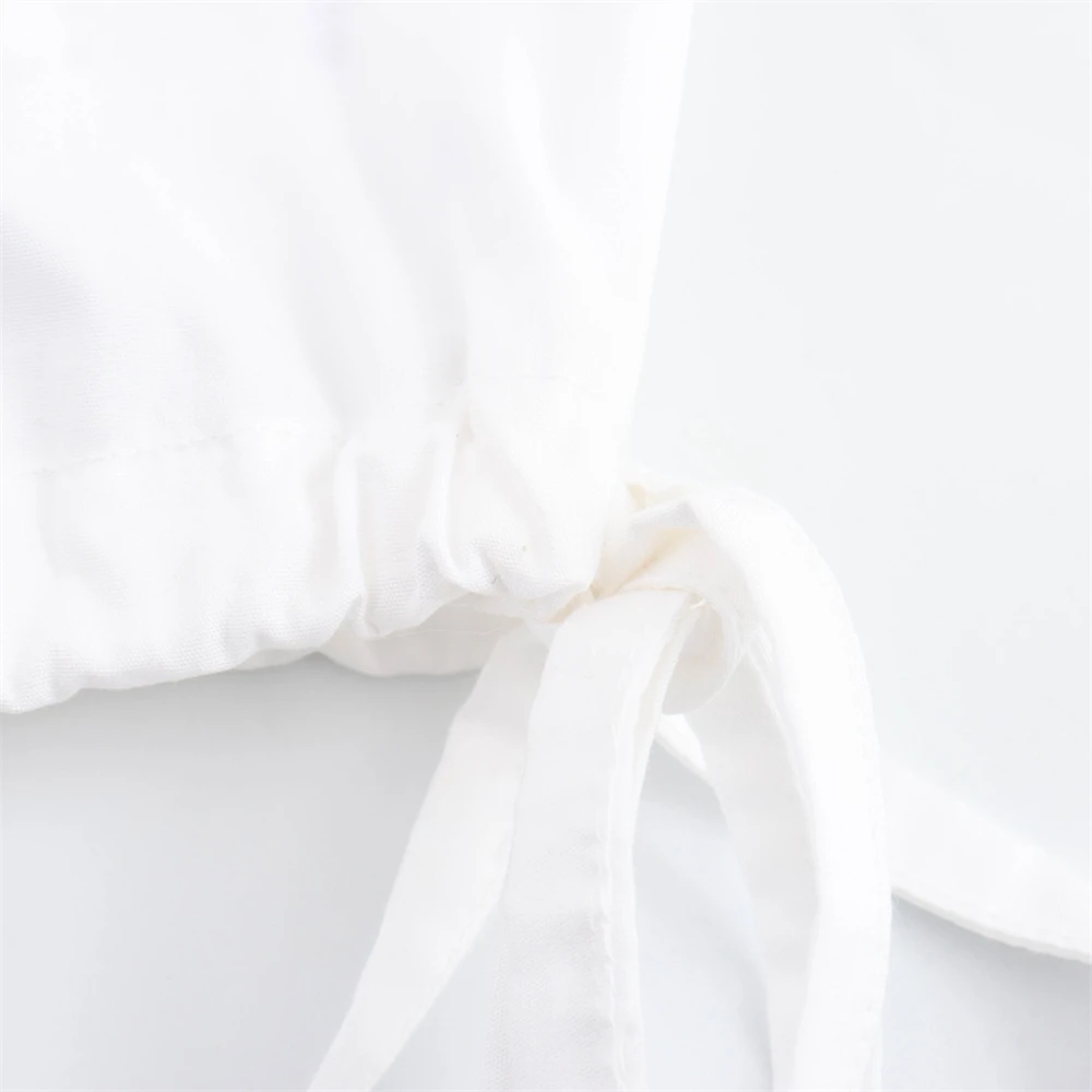 Женская летняя рубашка из дышащего хлопка без рукавов