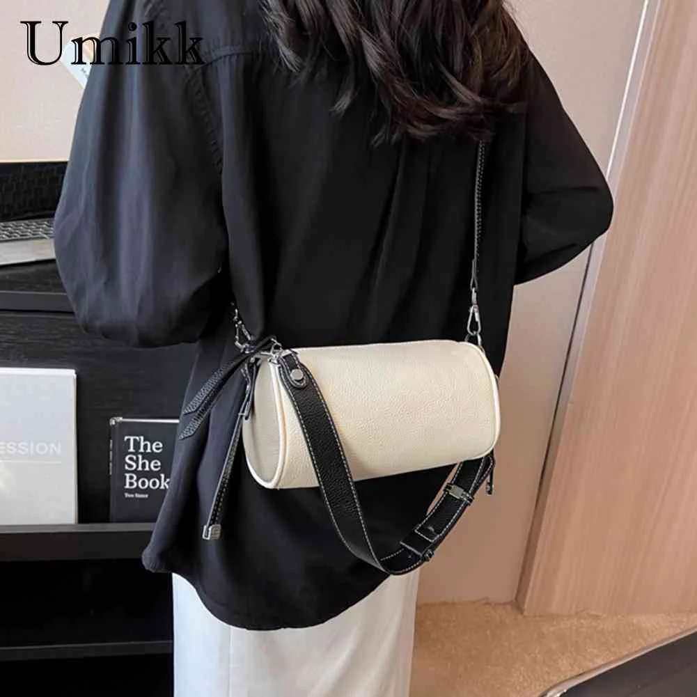 

Однотонные маленькие сумки через плечо из искусственной кожи для женщин 2023 Новые простые женские сумки и кошельки на 2 молнии