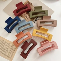 2022 hot sale solid color claw clip large barrette crab hair claws bath clip ponytail clip for women girls hair accessories gift