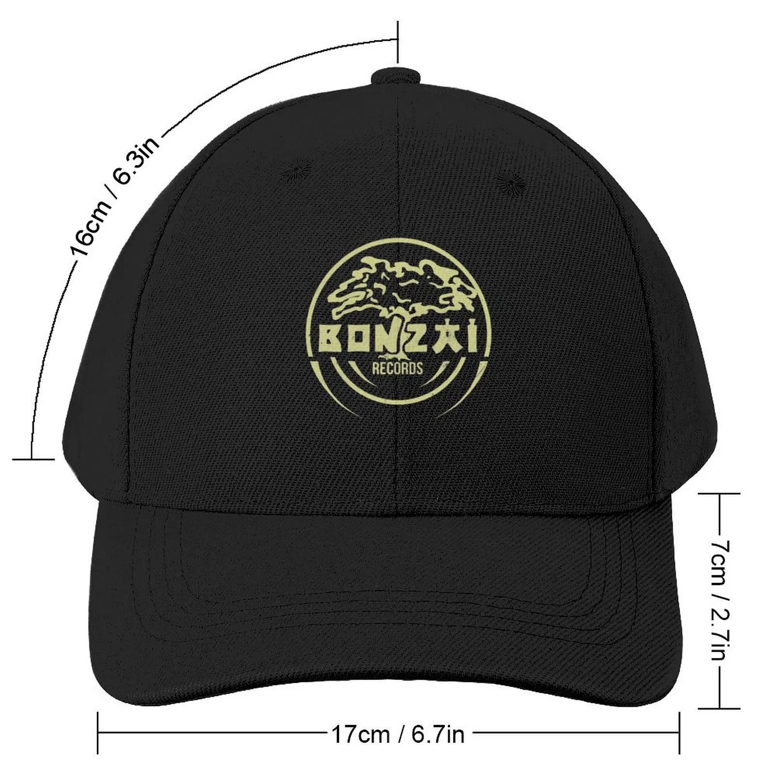 Bonzai Records - Techno Hardcore Side Baseball Cap party Hat Fishing cap Military Man Women's Golf Wear Men's