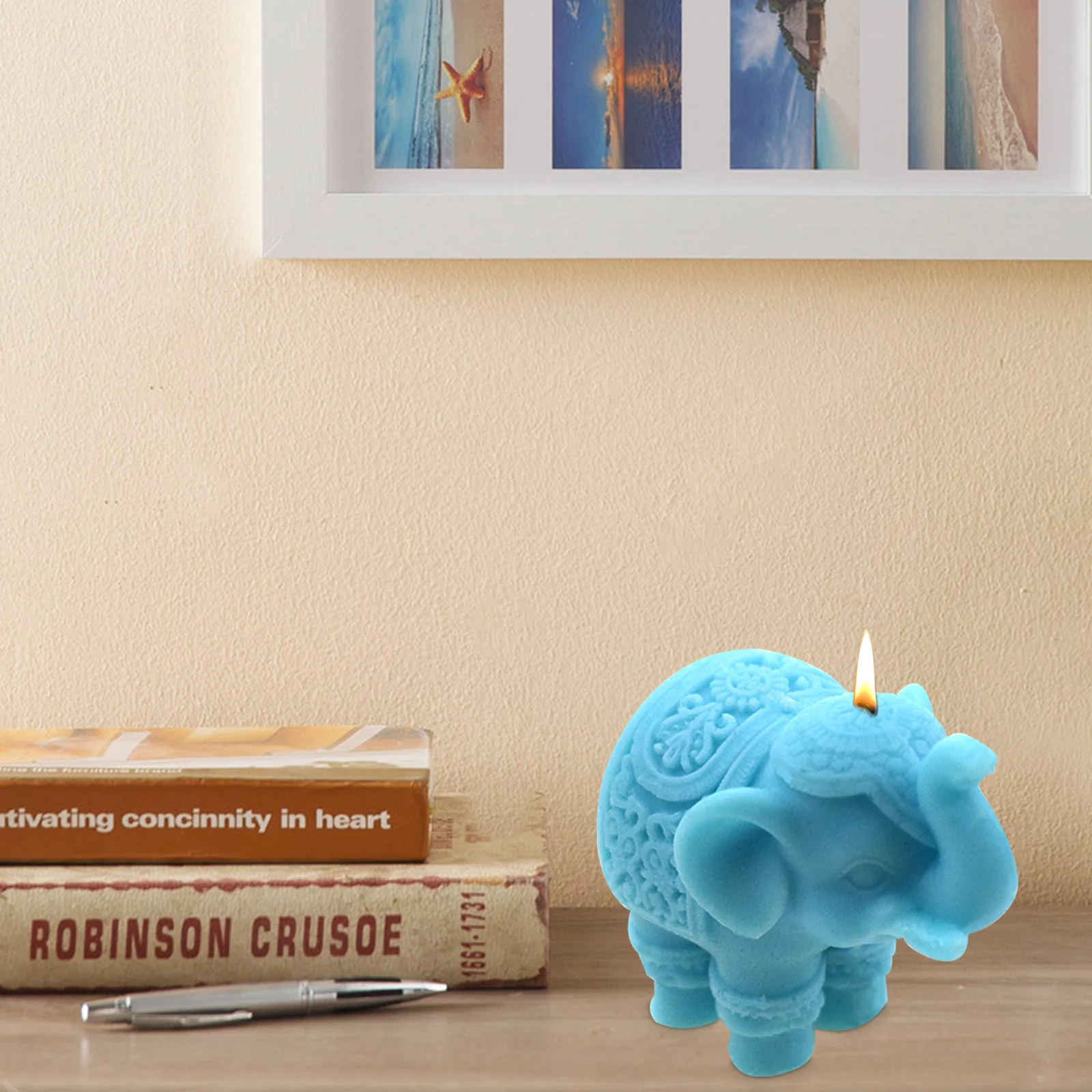 Силиконовая форма в виде слона искусственная смола 3D фотообои для мыла свечи