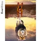 Evershine 5d Алмазная мозаика собаки картина стразами Алмазная вышивка львы вышивка крестиком Алмазная живопись  животные Новое поступление Декор детской комнаты