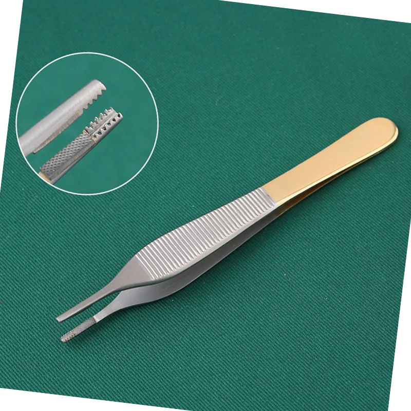 Щипцы для хряща из нержавеющей стали с зубцами и прорезями Пинцет жировой ткани