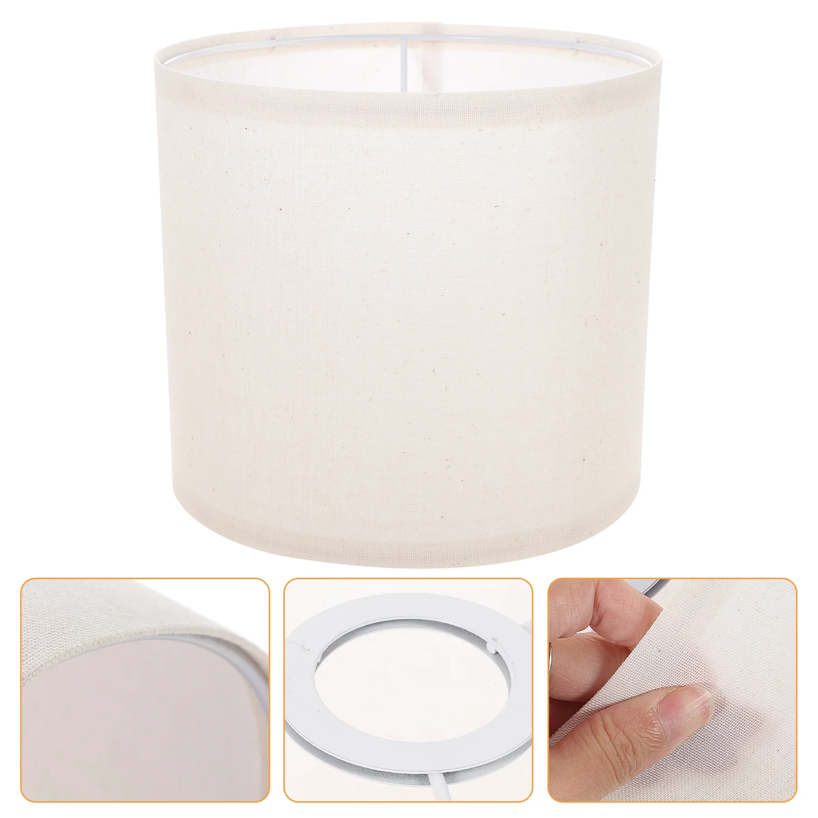 

2 Pcs Linen Fabric Light Shade Rustic Table Lamp Candlestick Shades Floor Lamps
