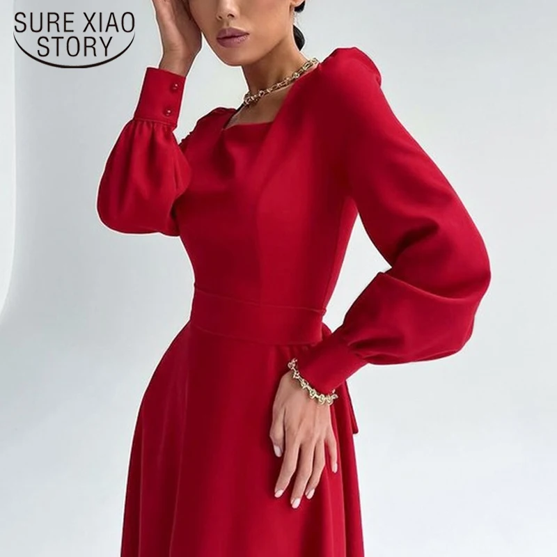 

Шифоновое платье с рукавами-фонариками