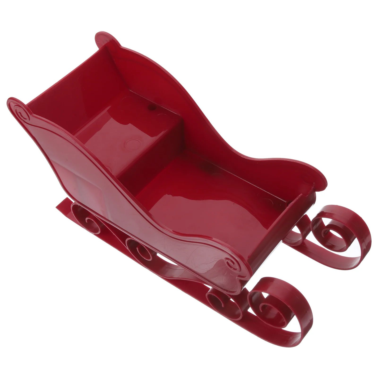 

Christmas Sleigh Theme Decoration Xmas Ornament Desktop Miniature Sled Pendant Plastic Adornment Exquisite Tabletop