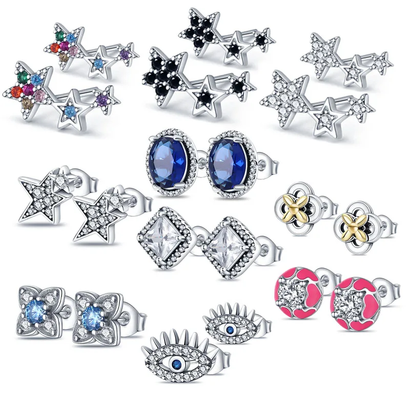 

Серьги-гвоздики из серебра 925 пробы для Pandora